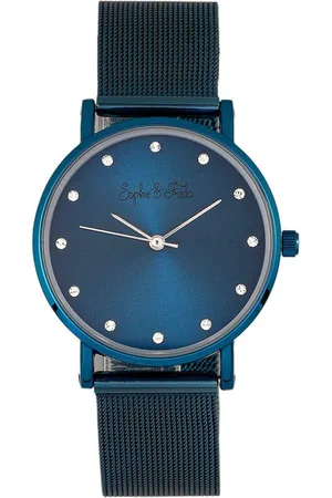 Sophie And Freda Womens Savannah Mesh Bracelet Watch with Swarovski Crystals - - One Size