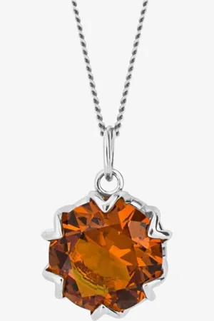Fiorelli Womens Citrine Nano Chakra Necklace P5266 - - Adjustable