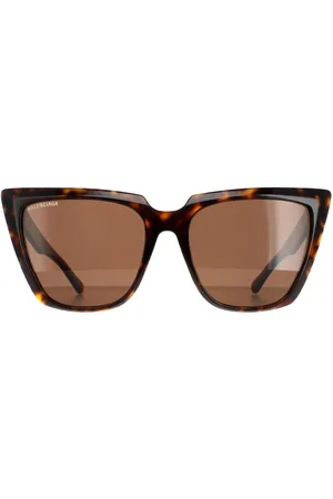 Balenciaga Womens Cat Eye Havana BB0046S - One Size
