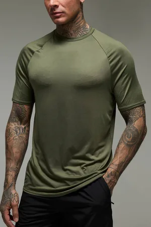 Boohoo Tall Man Active Lightweight Essentials Gym Regular Fit Raglan T-shirt - - M