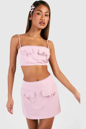 Boohoo Womens Bow Pocket Detail Micro Mini Skirt - - 6