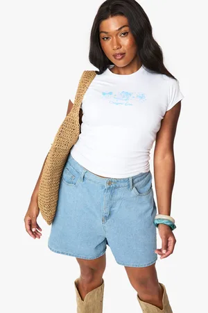 Boohoo Womens PLUS COWGIRL ERA BABY TEE - - 20