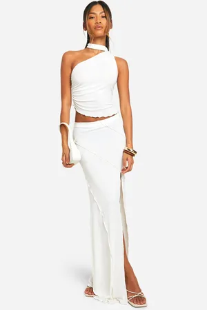 Boohoo Womens Split Maxi Skirt - - 12