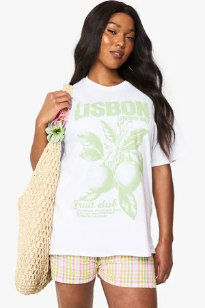 Boohoo Womens PLUS LISBON OVERSIZED T-SHIRT - - 20