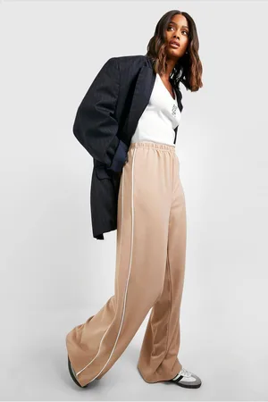 Boohoo Womens Side Stripe Straight Leg Trouser - - 16