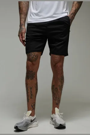 Boohoo Tall Man Active Zip Pockets Stretch 7inch Gym Short - - XL