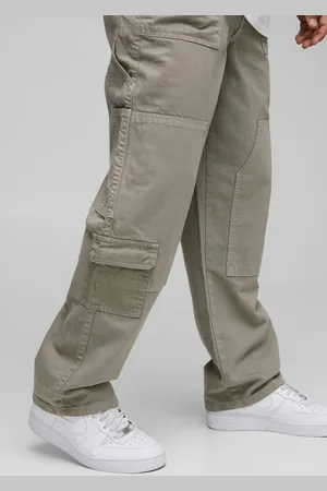 Boohoo Relaxed Twill Carpenter Cargo Cropped Trousers - - 32