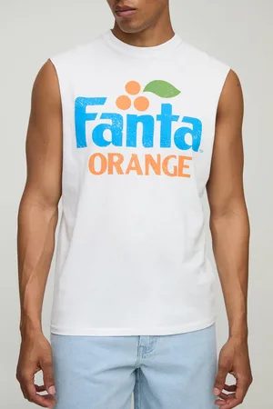 Boohoo Regular Fit Fanta License Printed vest - - M