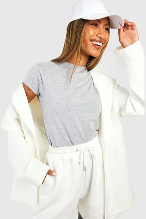 Boohoo Womens Basic Cotton Cap Sleeve Fitted T-Shirt - - 6