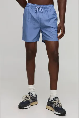 Boohoo Mid Length Stripe Swim Shorts - - M