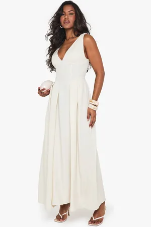 Boohoo Womens Structured Skater Maxi Dress - - 8