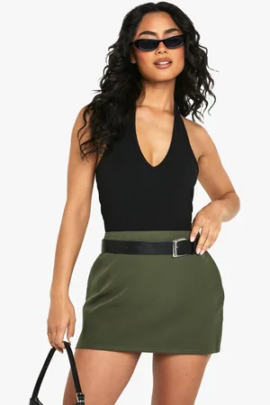 Boohoo Womens Basic Woven Mini Skirt - - 8