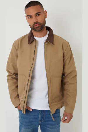 Threadbare Cotton Corduroy Collar Lightweight Jacket - - XL