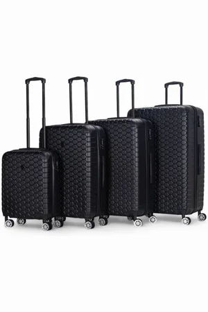 Infinity Expandable Hard Shell ABS 8 Wheel Luggage Travel Cabin Holiday Bags Suitcase Set - - One Size