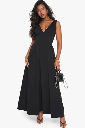 Boohoo Womens Structured Skater Maxi Dress - - 12