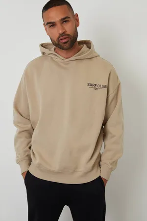 Threadbare Graphic Print Relaxed Fit Pullover Hoodie - - L