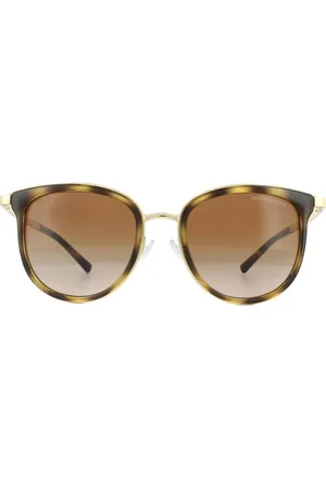 Michael Kors Womens Cat Eye Dark Tortoise Gold Gradient Sunglasses - One Size