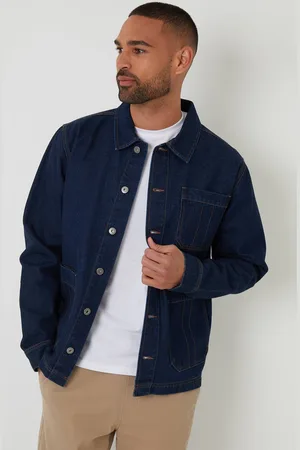 Threadbare Rinse Wash Denim Utility Jacket - - XL