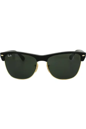 Ray-Ban Oval Demi Shiny Green Clubmaster Oversized 4175 Sunglasses - One Size