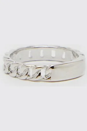 Boohoo Chain And Bar Ring - - M/L