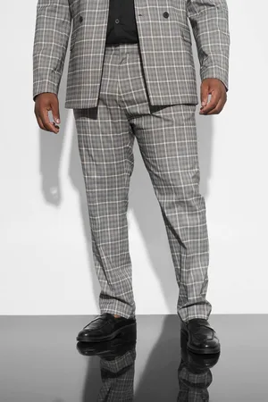 Boohoo Plus Skinny Check Suit Trousers - - 44R