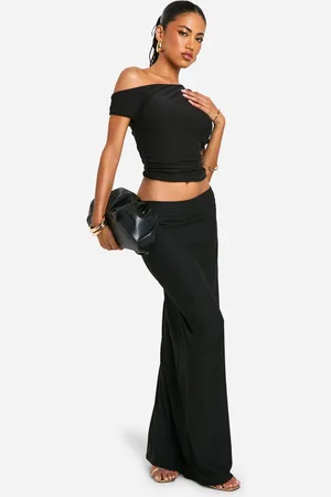 Boohoo Womens Soft Touch Low Rise Maxi Skirt - - 14