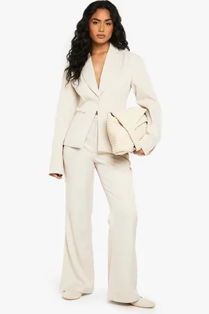 Boohoo Womens Slim Flare Tailored Trouser - - 12