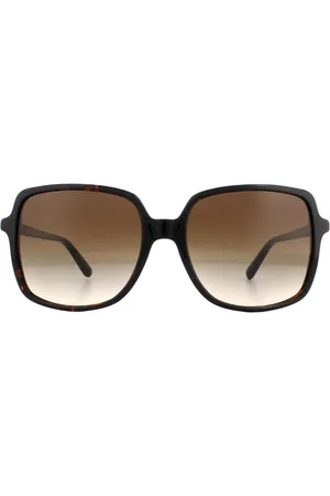 Michael Kors Womens Square Dark Tortoise Smoke Gradient Sunglasses - - One Size
