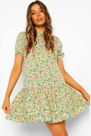 Boohoo Womens Woven Floral Shift Dress - - 8
