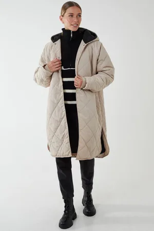 Blue Vanilla Womens Diamond Quilted Coat - - M