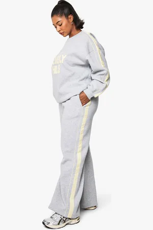Boohoo Womens PLUS SIDE STRIPE WIDE LEG JOGGERS - - 26