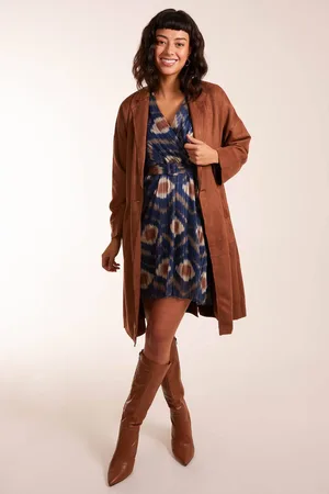 Blue Vanilla Womens Waist Detail Trench Style Jacket - - S