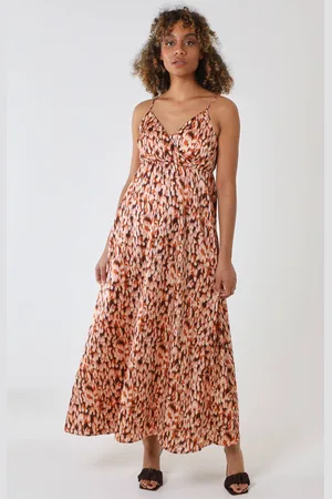 Blue Vanilla Womens Strappy Wrap Over Maxi Dress - - 8