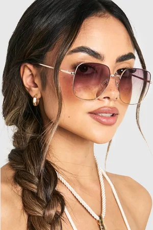 Boohoo Womens Oversized Ombre Frame Sunglasses - - One Size