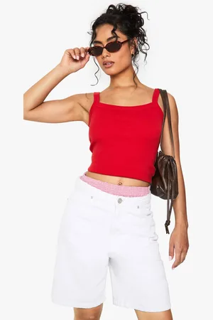 Boohoo Womens Basics Thick Binding Rib Vest Top - - 16