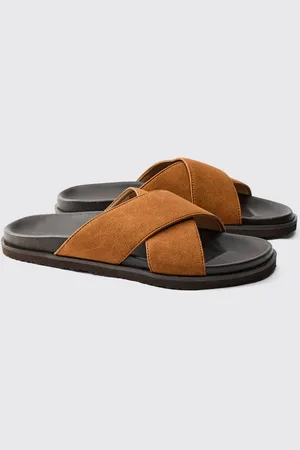 Boohoo Faux Leather Woven Mix Sandal - - 12