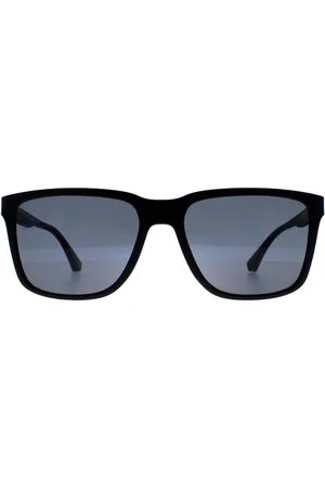 Emporio Armani Rectangle Rubber Grey Polarized EA4047 - One Size