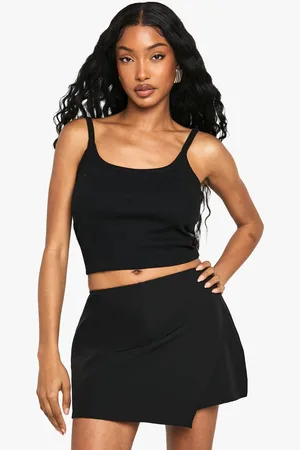 Boohoo Womens Asymmetric Mini Skort - - 16