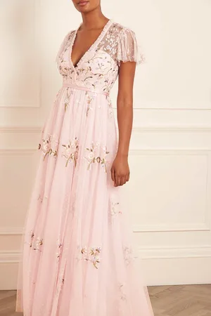 Needle & Thread Petunia Cap Sleeve Gown UK 16