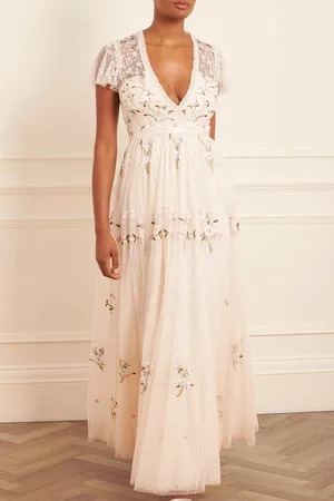 Needle & Thread Petunia Cap Sleeve Gown UK 6