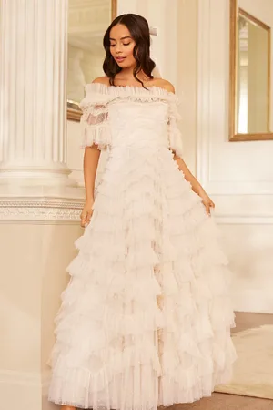 Needle & Thread Lana Off-Shoulder Gown UK 12