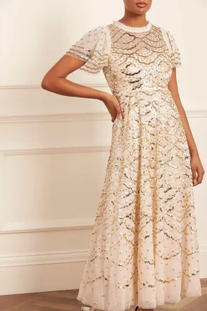 Needle & Thread Deco Dot Gloss Ankle Gown UK 20