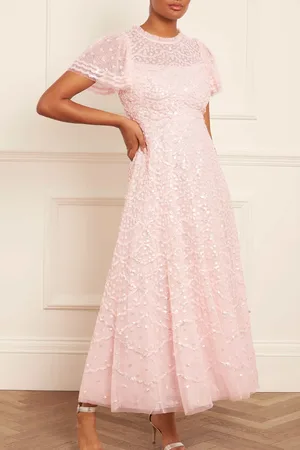 Needle & Thread Deco Dot Gloss Ankle Gown UK 8