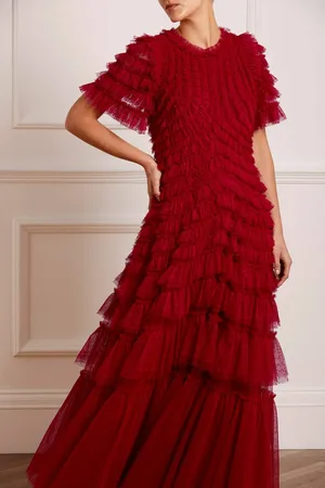 Needle & Thread Willow Ruffle Gown UK 6