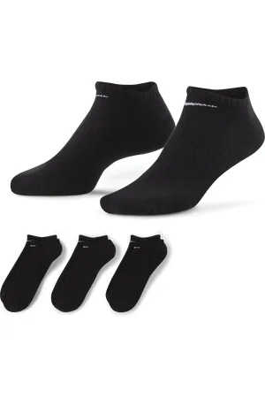 Nike Everyday Cushioned Training No-Show Socks (3 Pairs)
