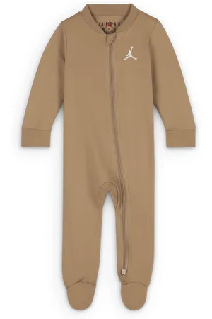 Jordan Nike Baby (0–9M) Jumpman Footed Overalls - - Cotton
