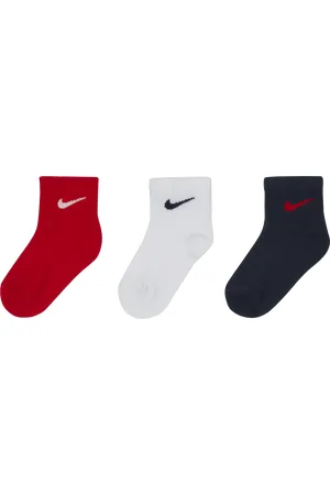 Nike Baby Swoosh Ankle Gripper Socks (3-Pairs)