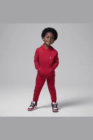 Jordan Nike MJ Brooklyn Fleece Toddler 2-Piece Pullover Hoodie Set - - Cotton