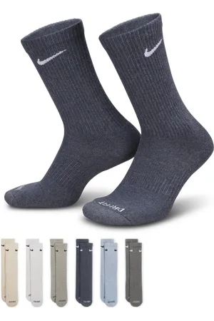 Nike Everyday Plus Cushioned Training Crew Socks (6 Pairs)