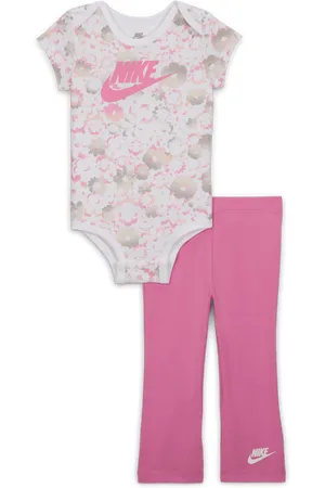 Nike Flow-Ral Baby 2-Piece Bodysuit and Leggings Set - - Cotton/Polyester